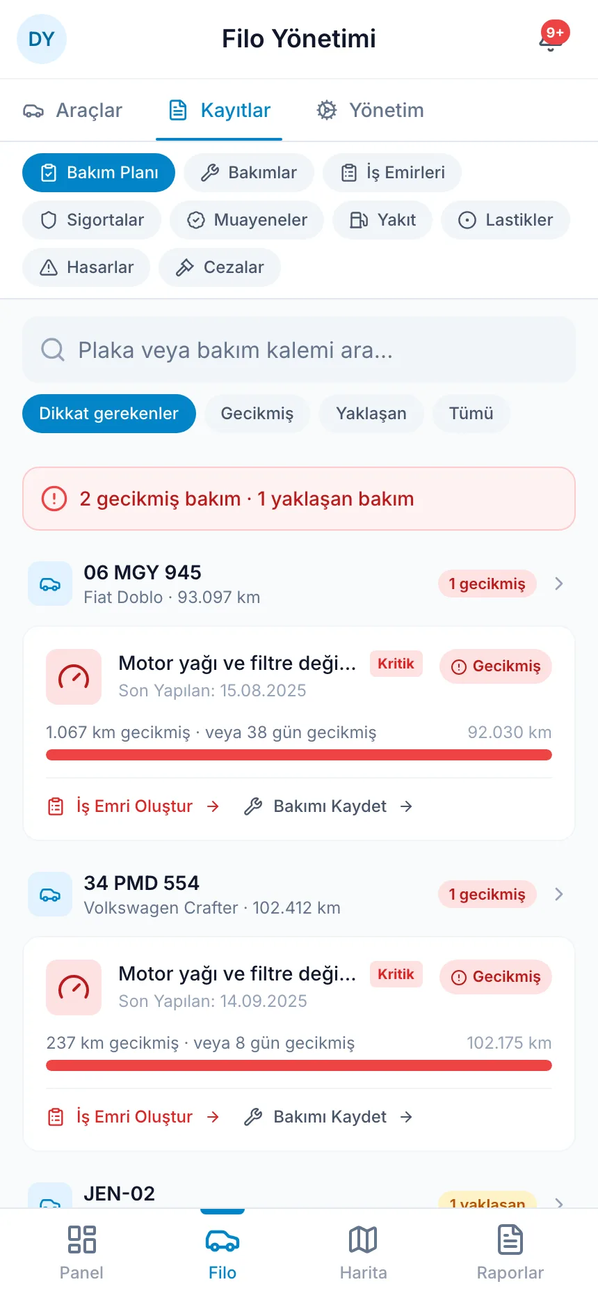 Sırası gelen bakım kendini gösterir
