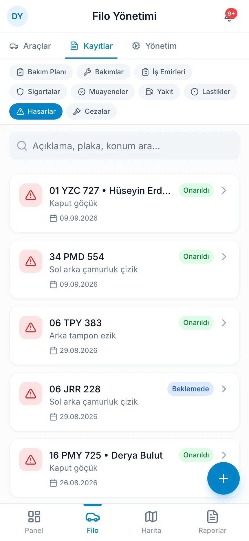 Ceza, hasar ve yakıtın sorumlusu
